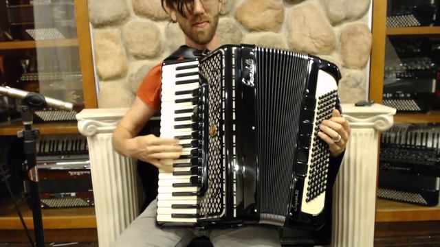 SCANSUPVI2S120BK - NEW Black Scandalli Super VI 2S Piano Accordion LMMH 120 $8999 смотреть онлайн