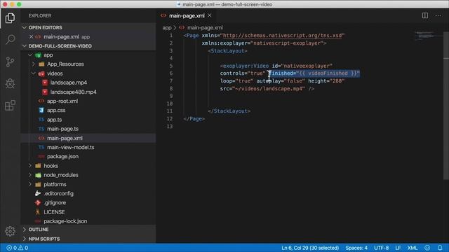 FULLSCREEN VIDEO | NativeScript Tutorial смотреть онлайн