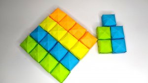 Оригами ПОП ит своими руками! Как сделать Поп ит из бумаги Радужный Антистресс Пупырка