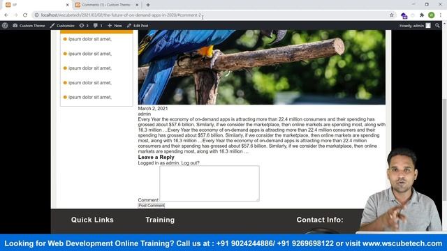 Learn to Add Comment form in Single Page in WordPress Theme | WordPress Theme Development смотреть онлайн