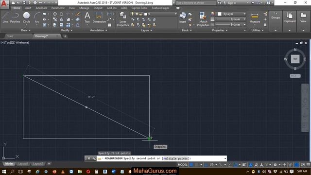 How to Measure Distance in Autocad- Measure Distance in Autocad Tutorial смотреть онлайн
