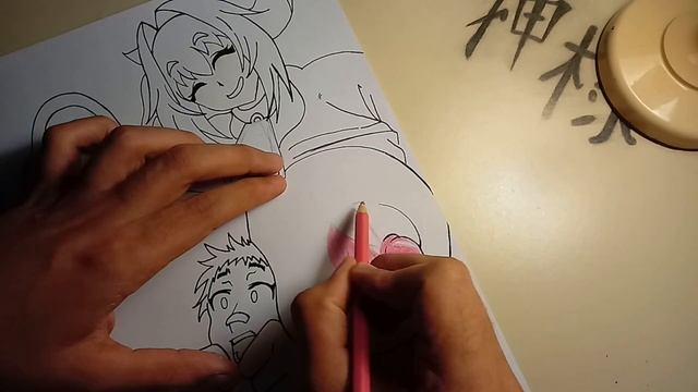 (+18) H3ntai Practice #05 Bell-Nee - ベルニー Kemonokko Tsuushin The Animation - Drawing Handmade!