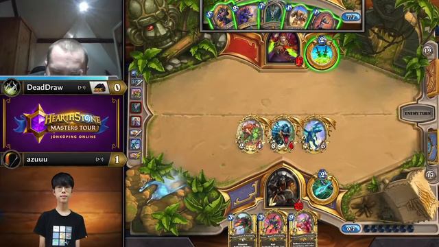 DeadDraw vs azuuu - Swiss Round 9 - Hearthstone Masters Tour Jönköping смотреть онлайн
