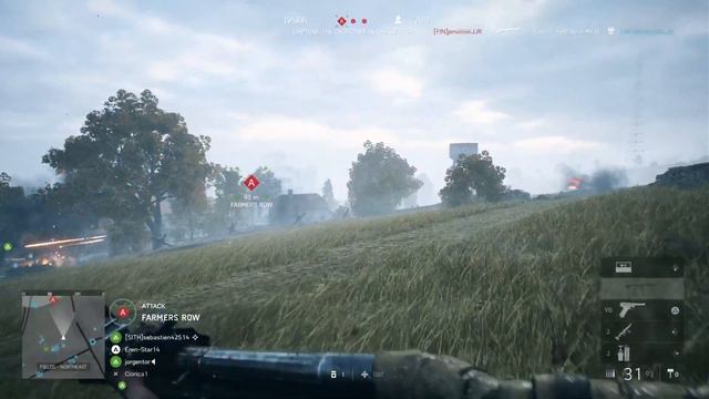 Battlefield™ V: Triple kill with PIAT launcher blindfire at range смотреть онлайн