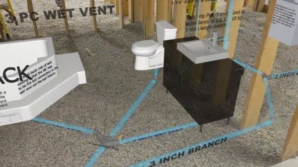 SAIT PLUMBING HOLOLENS RESI ROUGH IN