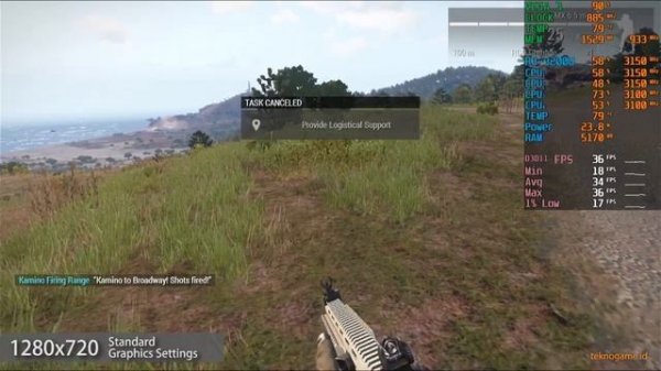 ARMA 3 | AMD Ryzen 3 3200U Vega 3 | Gameplay Benchmark