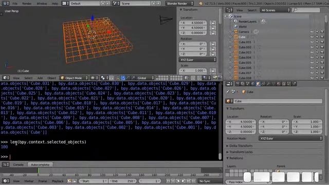 blender scripting introduction python 02 смотреть онлайн