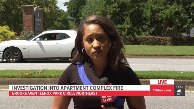 Massive fire breaks out at Brookhaven apartment complex | 11Alive News at Noon смотреть онлайн