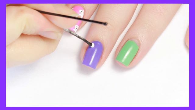 EASY DIY Nail Art for Halloween | NO NAIL TOOLS NEEDED! смотреть онлайн