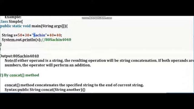 String Concatenation -java tutorial-28 смотреть онлайн