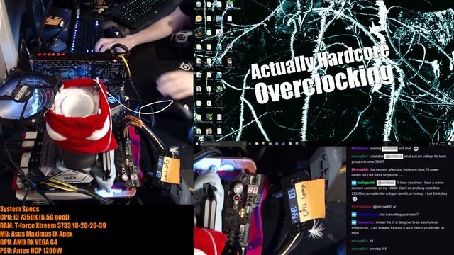 OC Livestream 45: i3 7350K with Maximus IX Apex on LN2 part 1 смотреть онлайн