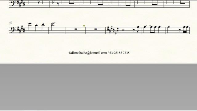 Partitura PRIMEIRO AMOR - Arianne/Priscilla Alcantara - Trombone смотреть онлайн