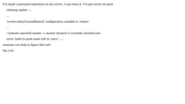 DevOps & SysAdmins: git push origin master result : REJECTED_OTHER_REASON смотреть онлайн