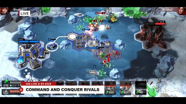 10 Minutes of Command and Conquer: Rivals Gameplay - IGN live E3 2018 смотреть онлайн
