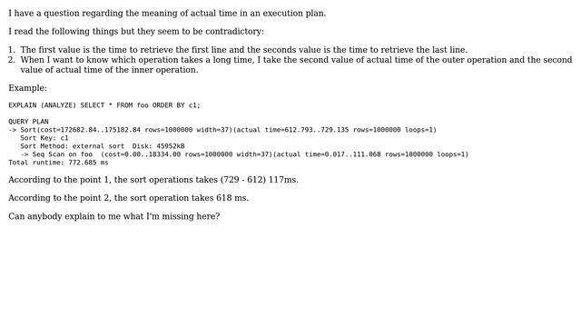 Databases: PostgreSQL - Execution plan - Actual time meaning смотреть онлайн