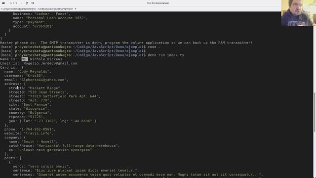 Deno - generando datos de forma aleatoria смотреть онлайн