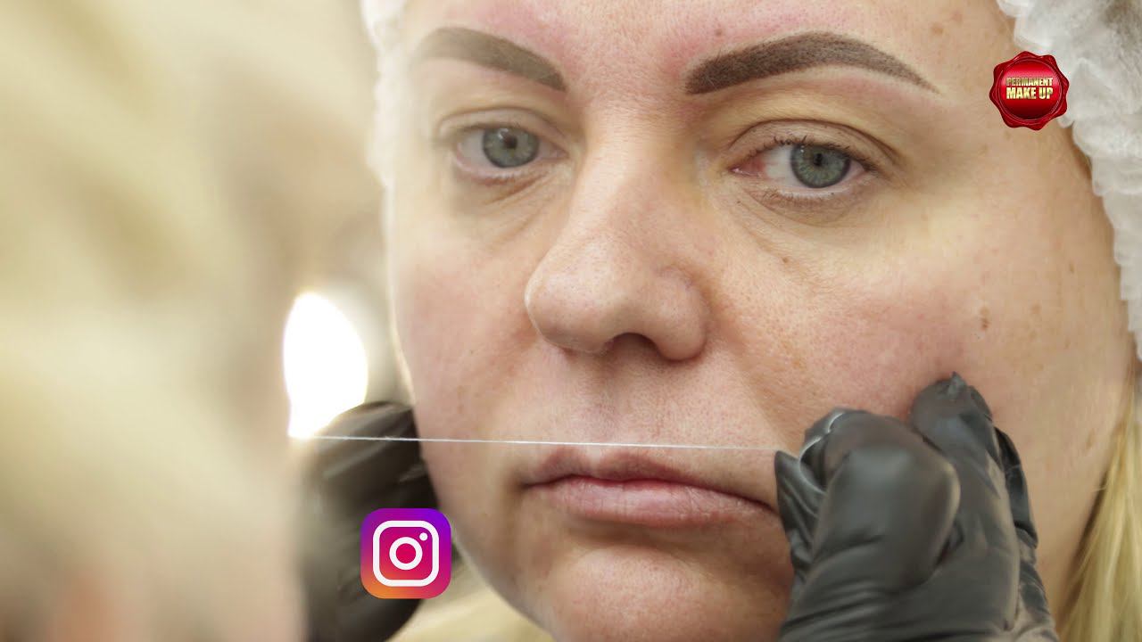 Несмываемый перманентный макияж. Омолаживаем лицо. До и после. Работа мастера от А до Я. смотреть онлайн