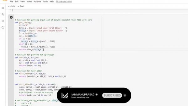 Implementing Logic Design in Python | Boolean | Logic gates | 4 Bit binary adder| request video