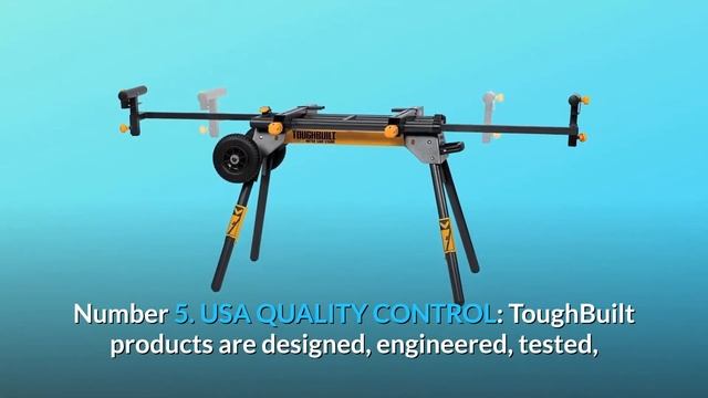 ToughBuilt - Universal 77" Miter Saw Stand/Support Stand Review смотреть онлайн