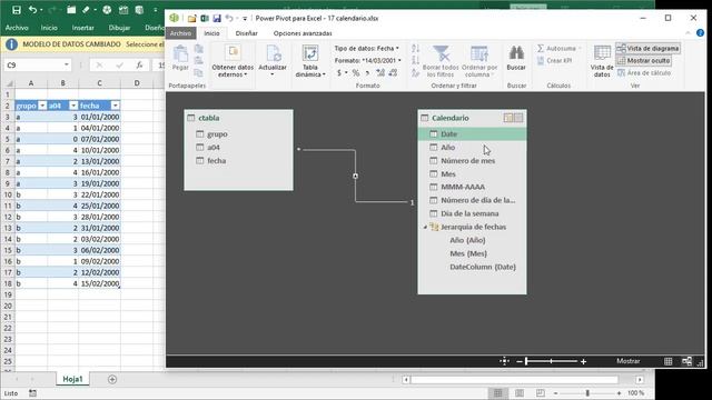 17 Power Pivot Excel: Hacer tabla de calendario смотреть онлайн