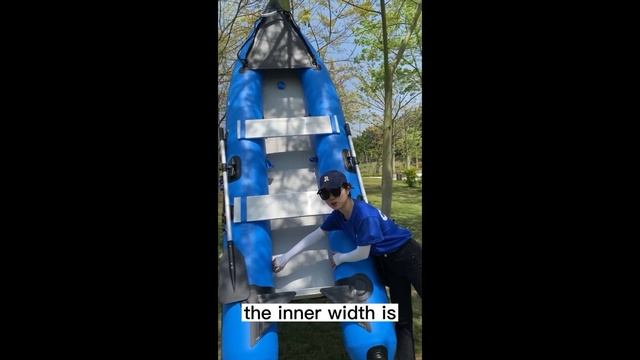 OHO Inflatable Kayak Fishing Boat Custom PVC Hypalon Kaboat Rescue Rubber Rowing Boat with Motor смотреть онлайн