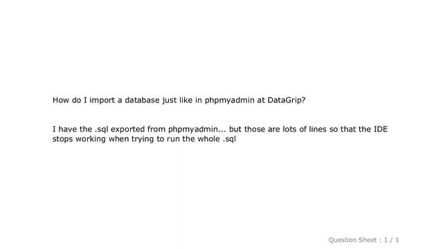 MySQL : Import a database to DataGrip(0xDBE) смотреть онлайн