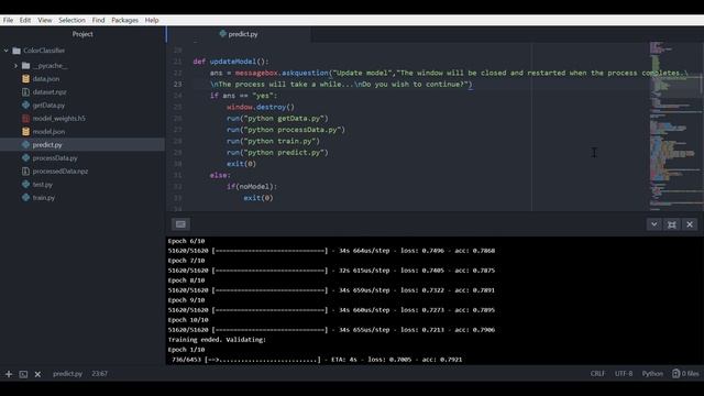 Simple Python Color Classifier with Tensorflow смотреть онлайн