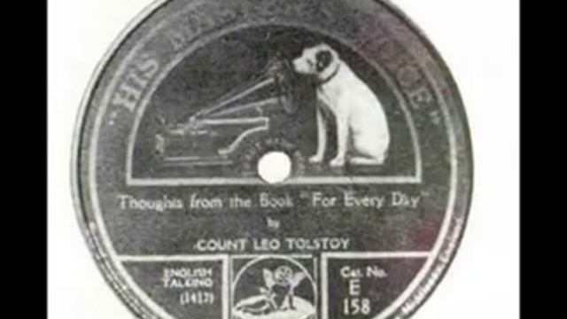 Лев Толстой, аудиозапись 1908г смотреть онлайн