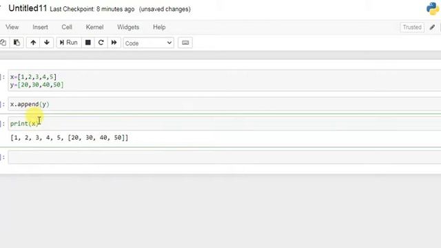 Joining two lists in python смотреть онлайн