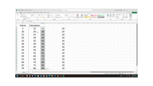Excel Tutorial: How do I paste just the values of an equation? смотреть онлайн