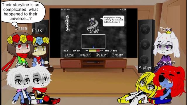UNDERTALE react to "Delirium of Aeons: A Fallen Dawn" | Read Description | Gacha Reaction смотреть онлайн