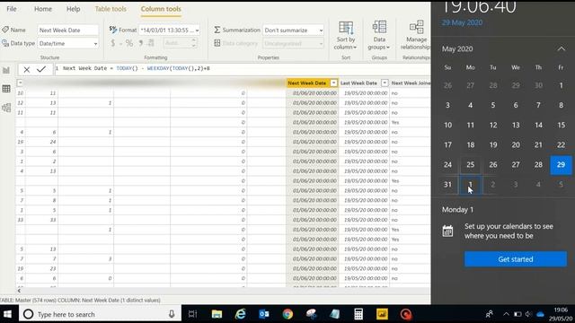 How to get Next week and last week date in Power BI! QUICK AND EASY WAY! смотреть онлайн