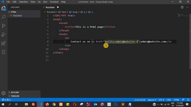HTML Tutorial in Hindi [Part 13] - How to Create an Email Link in HTML смотреть онлайн