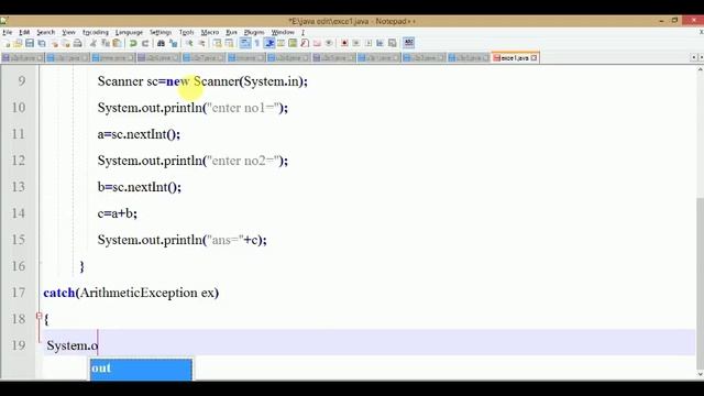 Exception handling in the java смотреть онлайн