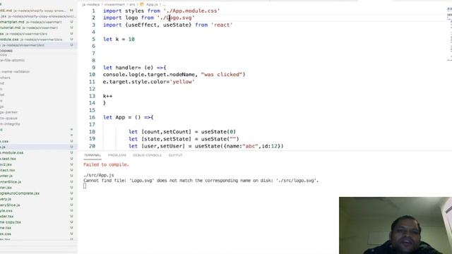 React - Cannot find file | does not match the corresponding name on disk смотреть онлайн