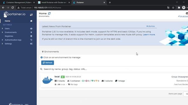 Cara Install Portainer | belajar docker lebih mudah | Docker #part1 смотреть онлайн