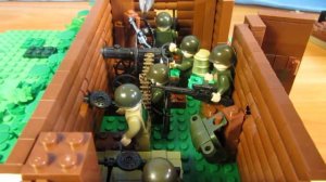 ДЗОТ № 3 Линии Сталина. Лего военная самоделка в стиле SNOT. Дерево-земляная огневая точка.