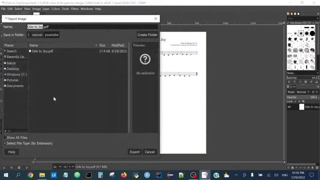 HOW TO: convert a PDF into JPEG file using GIMP смотреть онлайн