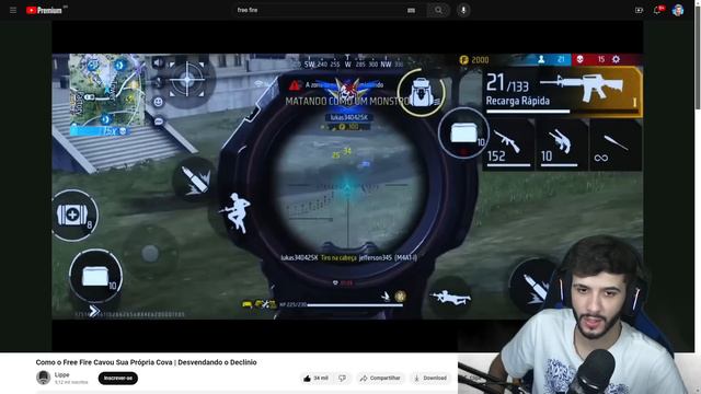 Rafão Reage ao Fim do FREE FIRE?? смотреть онлайн