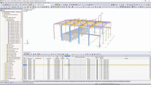 [EN] Dlubal RFEM 5 & RSTAB 8 - Таблицы: Задание, создание, умножение и другое смотреть онлайн