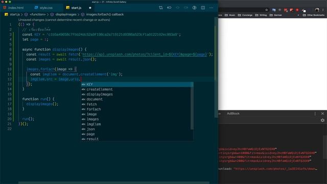 Infinite Scroll Gallery | JavaScript 21 Days Challenge EP. 21 | สอน JavaScript เรียนรู้จากการลงมือท смотреть онлайн