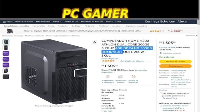 Pc Gamer Deutel, Intel I5, 16GB, 1TB, Intel HD Graphics 2000, Windows 10 trial смотреть онлайн