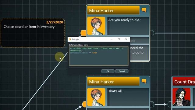 articy:draft 3 - First Steps Tutorial - Lesson 14 (Adding scripting logic to second dialogue) смотреть онлайн