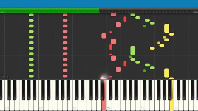 Mozart – Divertimento in D major, KV 136, 1 Allegro - Piano Tutorial - Synthesia смотреть онлайн