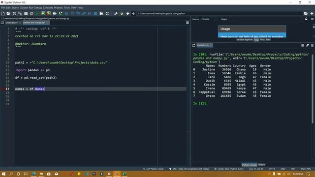 How to Convert Excel columns to python lists using pandas library|Pandas |Numpy |Data #datascience смотреть онлайн