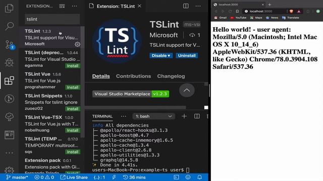 3.2 - Graphql Tooling - Schema to Typescript definitions - Adding VScode plugins смотреть онлайн