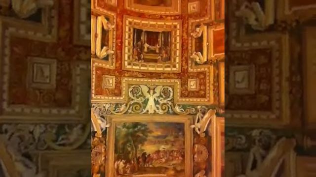 Ватикан. Потолок в апартаментах Папы Римского)) смотреть онлайн