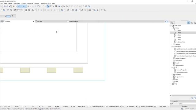 L-170-4 ArchiCAD Project #71 - Fourth Floor and Roof Design смотреть онлайн