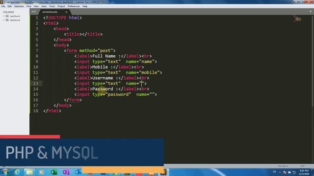 learn PHP & MYSQL Tutorial part 19 | how to send form data html to php hindi/urdu | SSTLAB смотреть онлайн