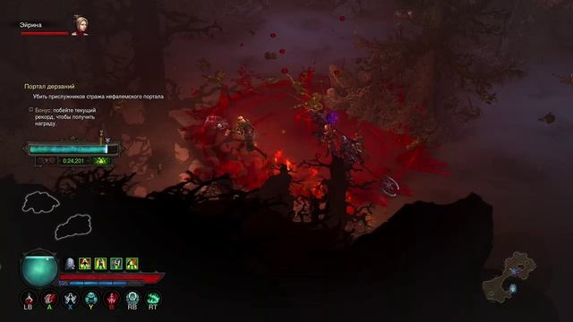 Diablo 3 UEE, женщина-некромант и Паутинница в ПД смотреть онлайн